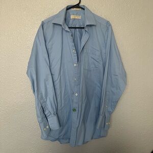 Men’s Michael Kors blue button down shirt